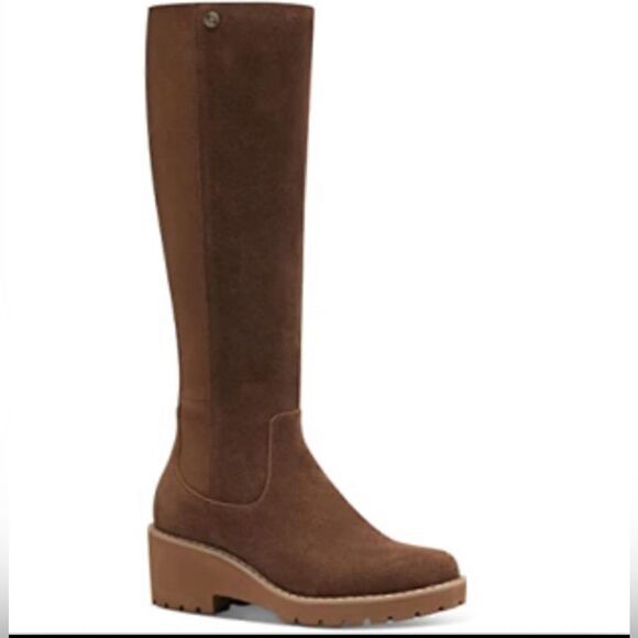 Giani Bernini Womens Valensia Leather Suede Tall Knee-High Boots - Picture 1 of 6